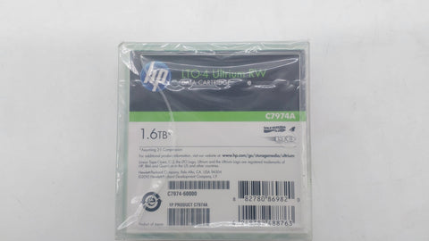 HP LTO-4 Ultrium RW 1.6TB Data Cartridge (C7974A) - New!
