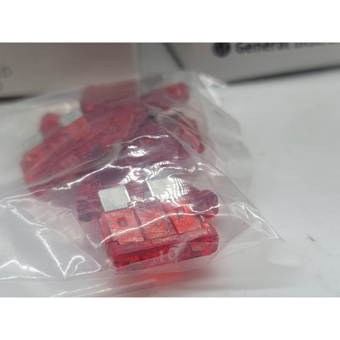 10 amp ATO Regular blade FUSE box of 10 made by General Dynamics, Jerrold CATV products division BAF-10