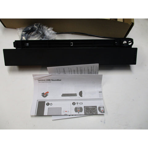 Lenovo USB Soundbar OA36190 Stereo Speaker for ThinkCentre ThinkVision