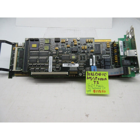 DIALOGIC DM/1P2431A T1 VoLP Card w/network interface. Pre Owned