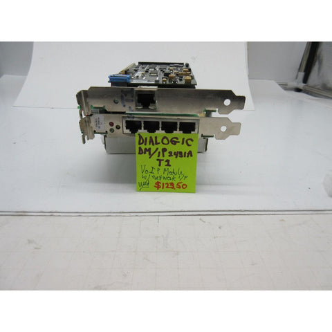 DIALOGIC DM/1P2431A T1 VoLP Card w/network interface. Pre Owned