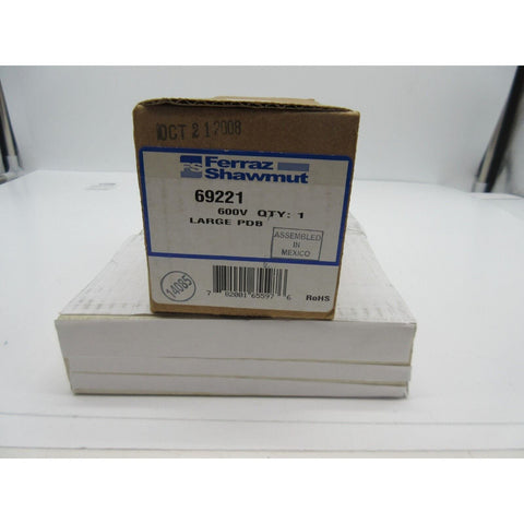 Ferraz and Shawmut 69221 Alum Pwr Fuse Block, NEW in Box