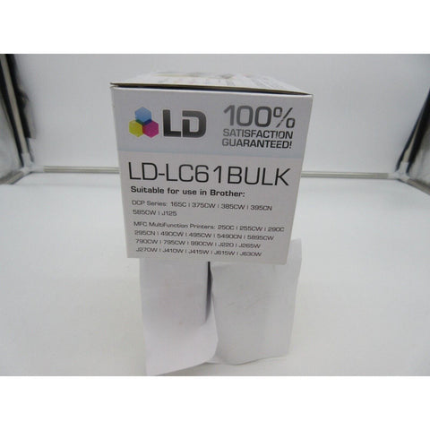 LD-LC61BULK, Ink Cartridge Set for BROTHER PRINTERS, NEW