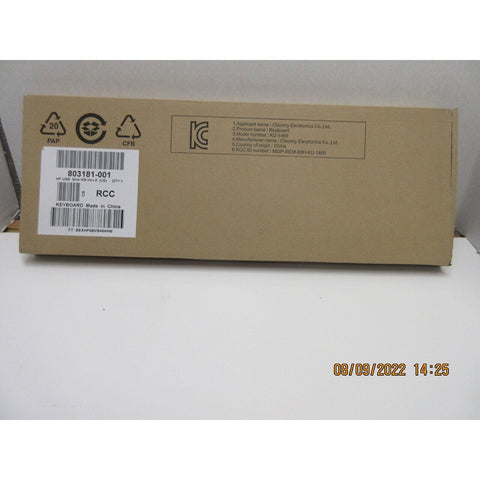 NEW HP Keyboard Business Black Slim USB Windows Enhanced P/N 803181-001 (AMX)