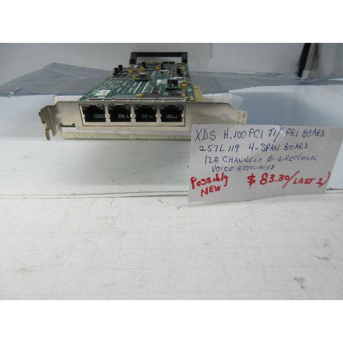 XDS H.100 PCI/T1 PRI Board, Amtelco 257L119, 4-Span Board. NEW