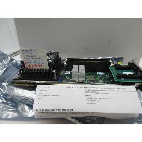 TRENTON TEXAS 92-506731-XXX Untested. All-in-one. Looks Good, Pre Owned