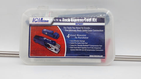 ICM Corp Tech Express Cable Pro CPLCRBC Coax Compression Tool Kit