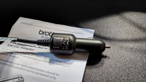 Brother PocketJet Rugged Jet 12V Car adapter