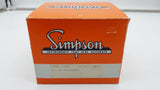 Lot of 2 Simpson Electric test meters (Model 1329, Cat. No. 6480, Box No. 5-113843) 0-3 DC Milliamps