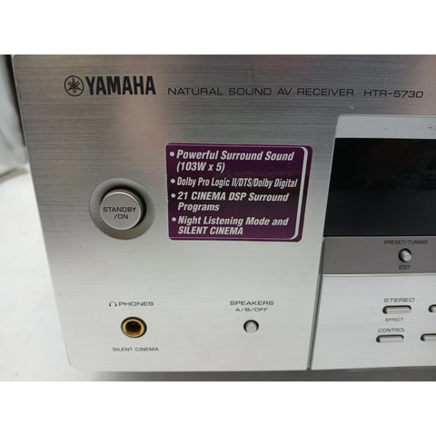 Yamaha HTR-5730 Natural Sound AV Receiver 5.1 Channel Surround Home Theater
