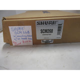 Shure SCM268 4-Channel Microphone Mixer w/ 12V Phantom Power – Tested
