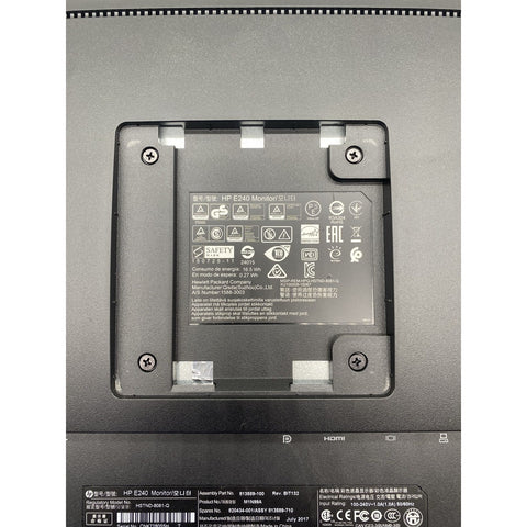 HP EliteDisplay E240 Black Color Tested Working