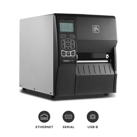 Zebra ZT230 Thermal Label Printers USB Ethernet DT/TT – Tested