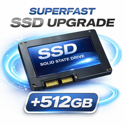 SSD Storage Upgrade – Add 512GB Solid State Drive