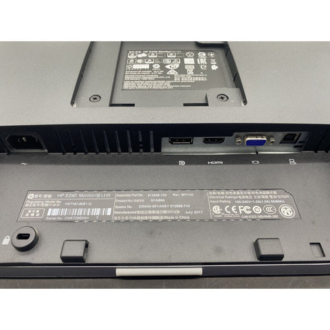 HP EliteDisplay E240 Black Color Tested Working