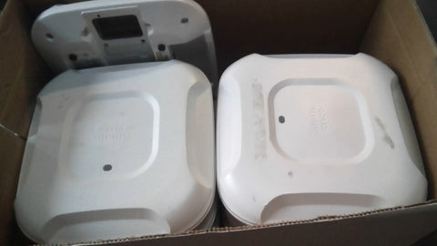 Lot of 35 Cisco AIR-CAP3702I-B-K9 Wireless Access Points w/Mounts and one AIR-CT3504-K9 Controller